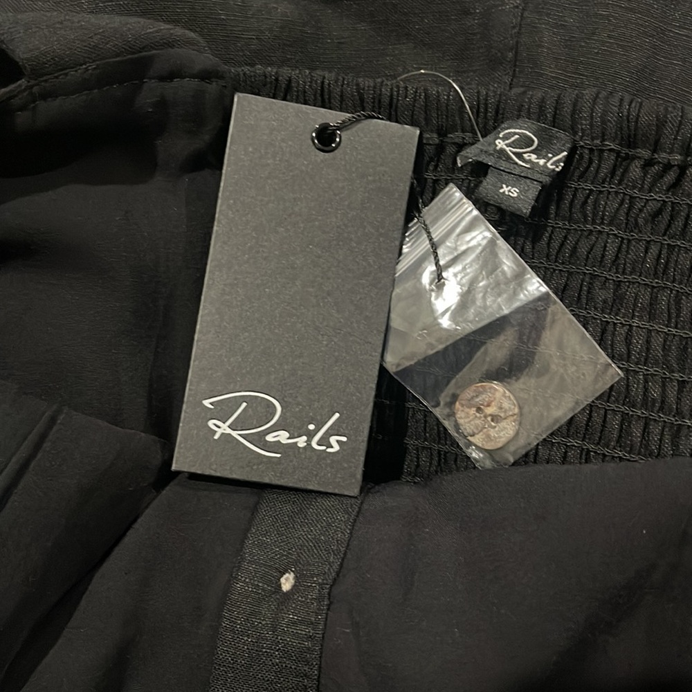 RAILS KYRA SQUARE-NECK Sleeveless Jumpsuit in black size XS. NEW WITH TAGS. - Picture 7 of 16